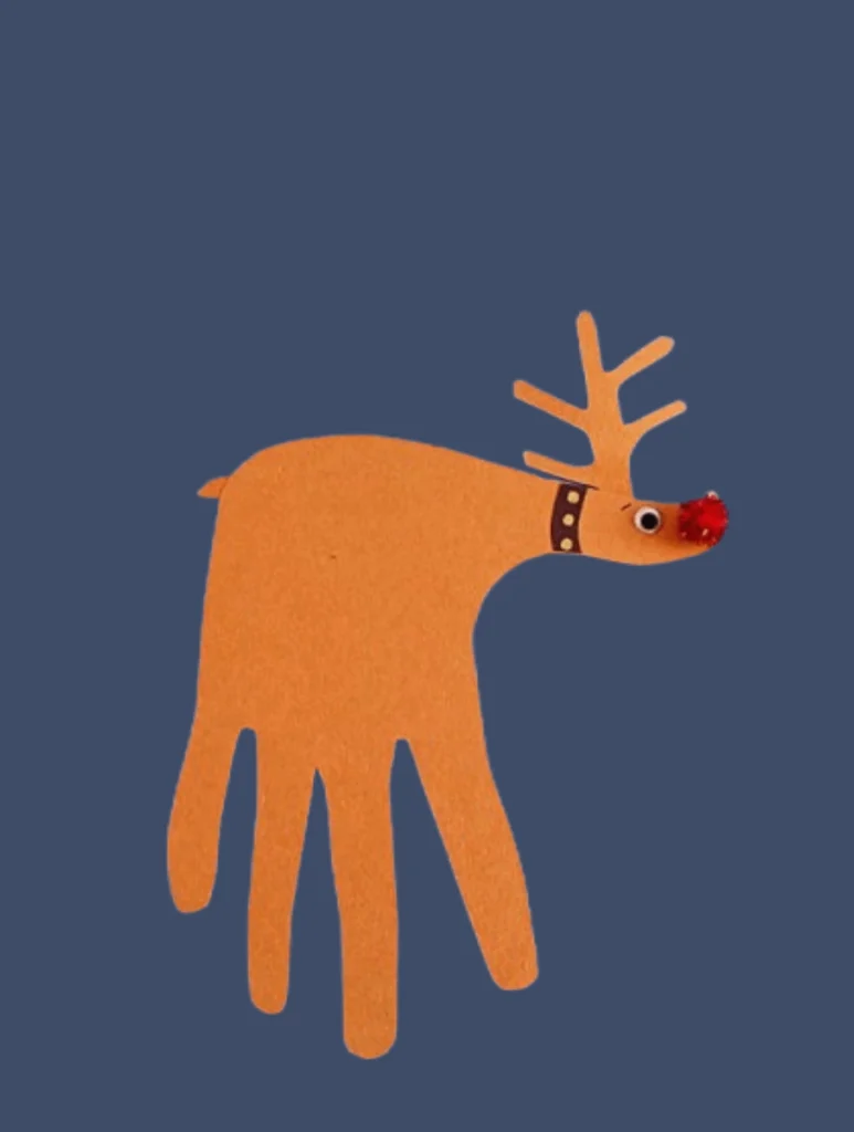10 Easy Christmas holiday Crafts for Kids 9
Handprint Reindeer