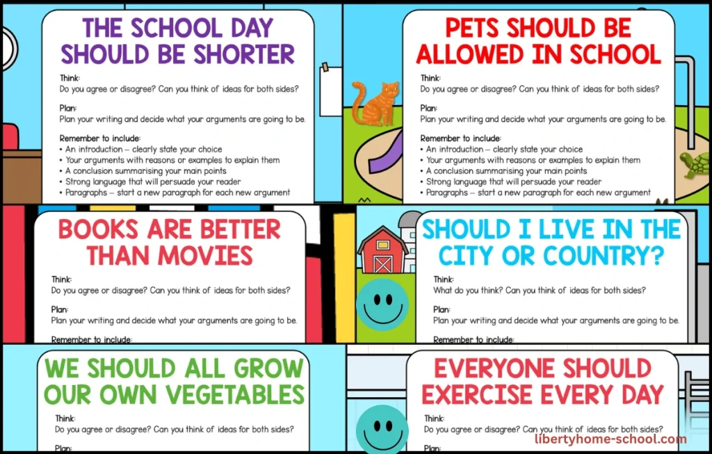 creative writing prompts for 10-year-olds 6 A notebook and pen with persuasive writing prompts ideas for essays and assignments