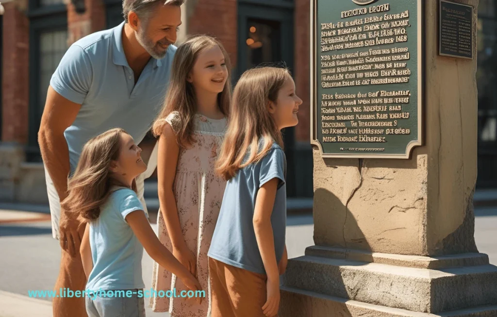 Engaging Social Studies Activities for 10-Year-Olds 11 "Child walking with an adult, observing old buildings and landmarks in their neighborhood"